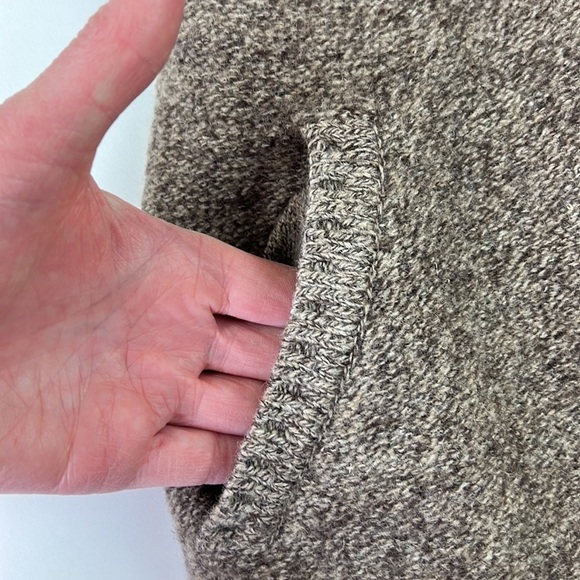 Toad & Co Brown Shawl Lambswool Knit Zip-Up - Picture 8 of 12